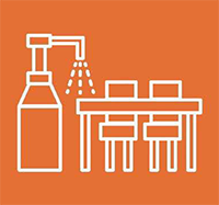 	Regularly sanitize and wash facility equipment	
